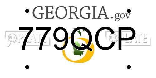 779QCP Georgia License Plate