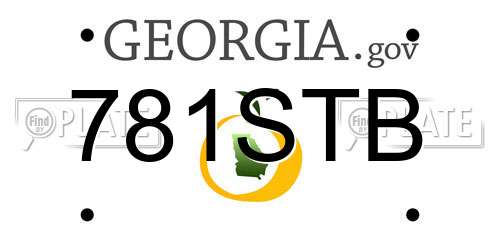 781STB Georgia License Plate
