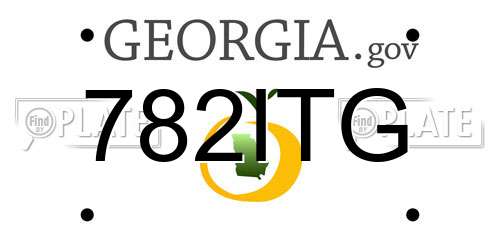 782ITG Georgia License Plate