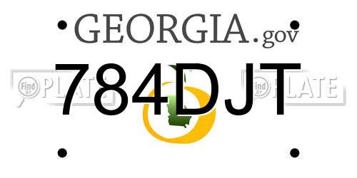 784DJT Georgia License Plate