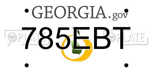 785EBT Georgia License Plate