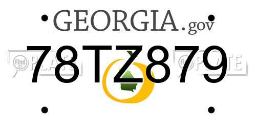 78TZ879 Georgia License Plate