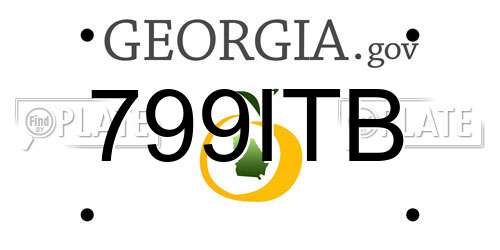 799ITB Georgia License Plate