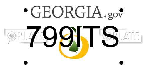 799ITS Georgia License Plate