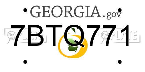 7BTQ771 Georgia License Plate