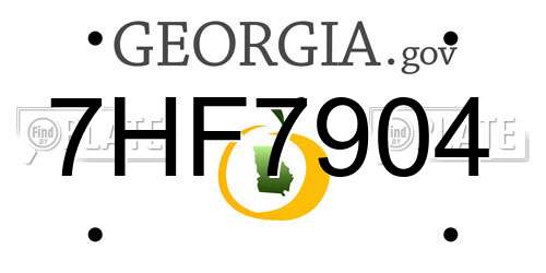7HF7904 Georgia License Plate