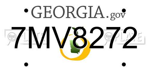 7MV8272 Georgia License Plate