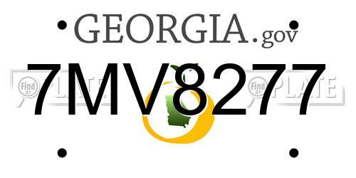 7MV8277 Georgia License Plate