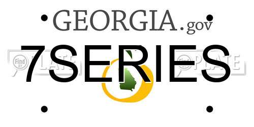 7SERIES Georgia License Plate