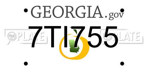 7TI755 Georgia License Plate