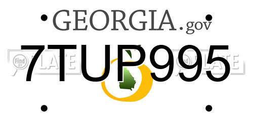 7TUP995 Georgia License Plate