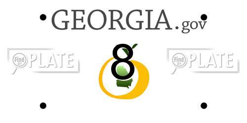 8 Georgia License Plate