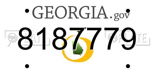 8187779 Georgia License Plate