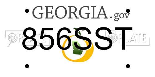856SST Georgia License Plate