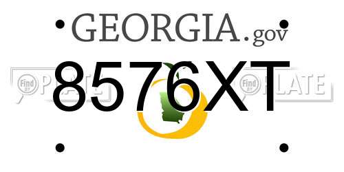 8576XT Georgia License Plate