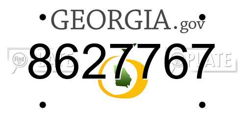 8627767 Georgia License Plate