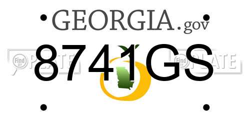 8741GS Georgia License Plate