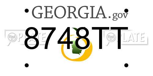 8748TT Georgia License Plate