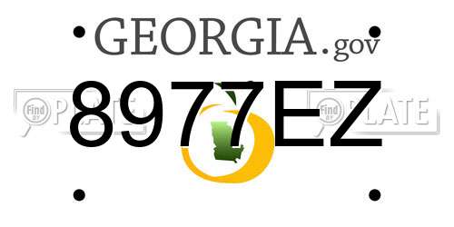 8977EZ Georgia License Plate
