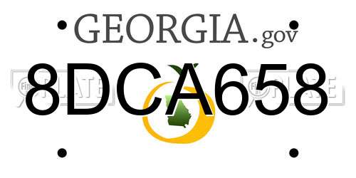 8DCA658 Georgia License Plate