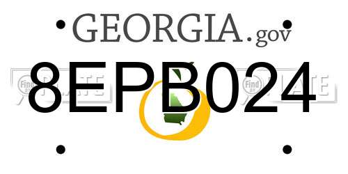 8EPB024 Georgia License Plate