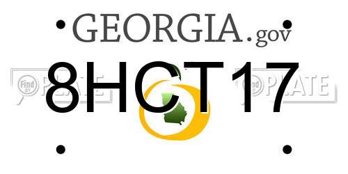 8HCT17 Georgia License Plate