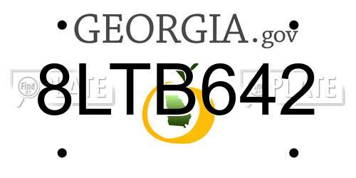 8LTB642 Georgia License Plate