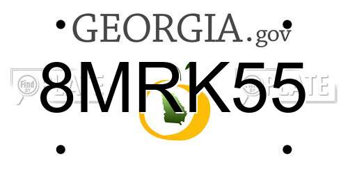 8MRK55 Georgia License Plate
