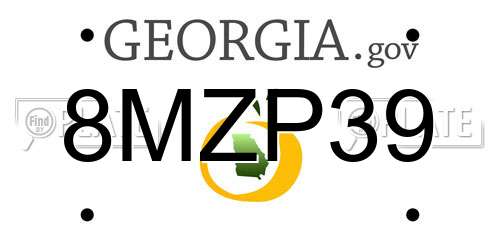 8MZP39 Georgia License Plate