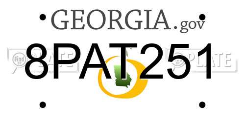8PAT251 Georgia License Plate