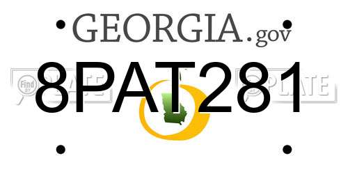 8PAT281 Georgia License Plate