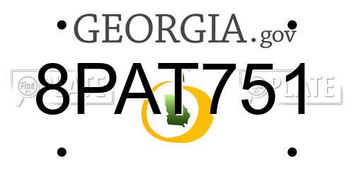 8PAT751 Georgia License Plate