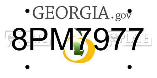 8PM7977 Georgia License Plate