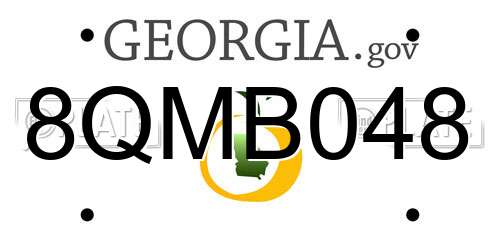 8QMB048 Georgia License Plate