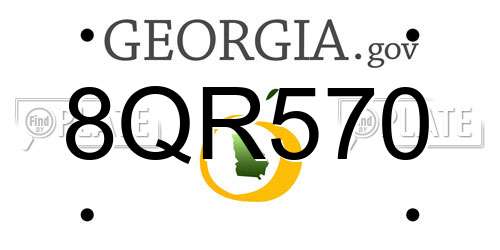 8QR570 Georgia License Plate