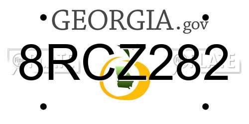 8RCZ282 Georgia License Plate