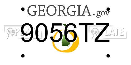 9056TZ Georgia License Plate