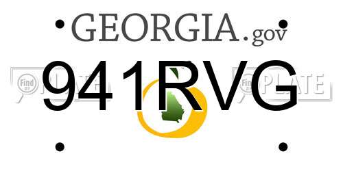 941RVG Georgia License Plate