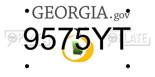 9575YT Georgia License Plate