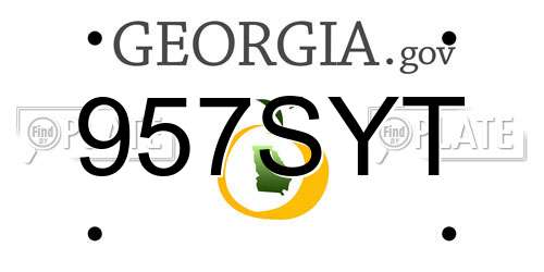 957SYT Georgia License Plate