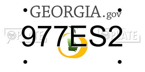 977ES2 Georgia License Plate