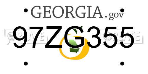 97ZG355 Georgia License Plate