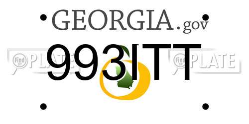 993ITT Georgia License Plate
