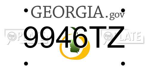 9946TZ Georgia License Plate