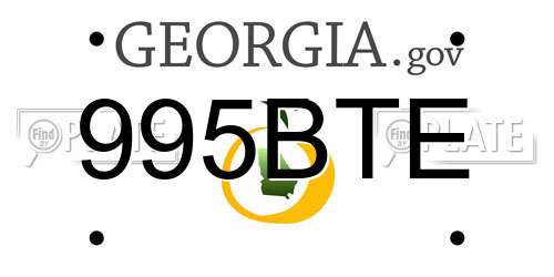 995BTE Georgia License Plate