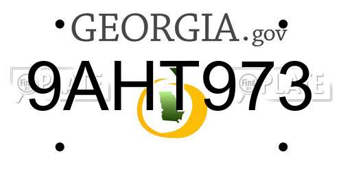 9AHT973 Georgia License Plate