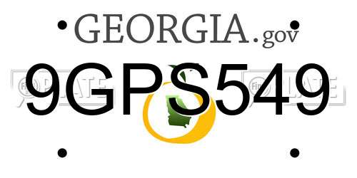 9GPS549 Georgia License Plate
