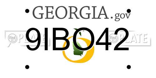 9IBO42 Georgia License Plate