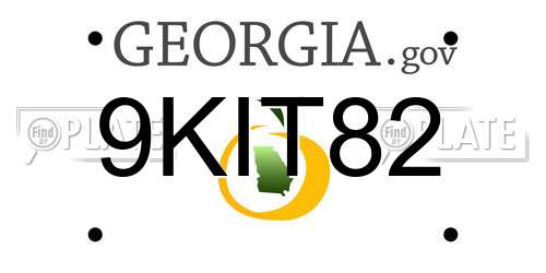 9KIT82 Georgia License Plate