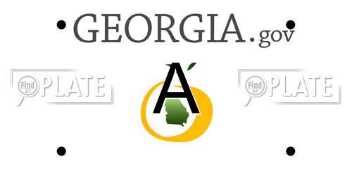 A Georgia License Plate